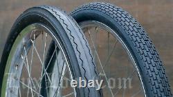 20 Muscle Bike Black TIRES S7 Brick & S2 Slick Vintage Schwinn Stingray Bicycle