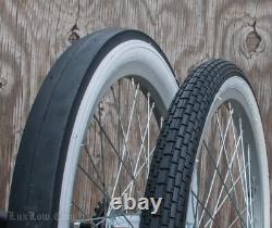 20 Stingray Bike TIRES S7 Rim Brick & S2 Slick Vintage Schwinn Muscle Bicycle + 20 Stingray Bike TIRES S7 Rim Brick & S2 Slick Vintage Schwinn Muscle Bicycle +
