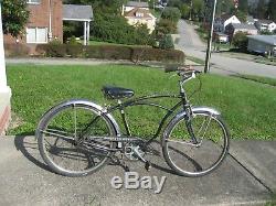 24 vintage original complete 1960's Black Schwinn CORVETTE bicycle bike 3 speed