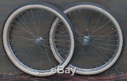 26 Prewar Bicycle WHEELS Tires NewDeparture Hub Vintage Roadmaster Schwinn Bike