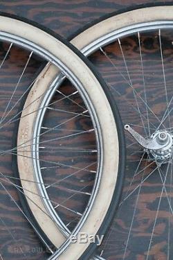 26 Prewar Bicycle WHEELS Tires NewDeparture Hub Vintage Roadmaster Schwinn Bike