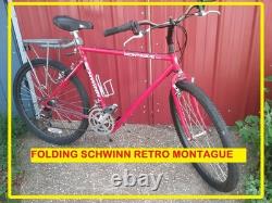 26 RETRO Vintage SCHWINN 80s' STEEL Montague MOUNTAIN Bike? Folding UPDATED
