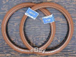 26x2.15 Red Brown Schwalbe BB Cruiser Bicycle Tires Vintage Schwinn Prewar Bike