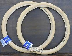 26x2.35 Cream White Schwalbe FF Cruiser Bicycle Tires Vintage Schwinn Tank Bike