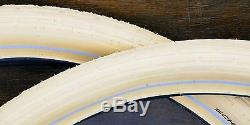 26x2.35 Cream White Schwalbe FF Cruiser Bicycle Tires Vintage Schwinn Tank Bike