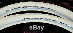 26x2.35 Cream White Schwalbe FF Cruiser Bicycle Tires Vintage Schwinn Tank Bike