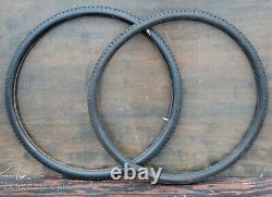 28 Antique Bike Gillette Single Tube TIRES Vintage TOC Bicycle Wood Rims Wheels