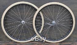 28 Prewar Bicycle WHEELS Vintage New Departure Hub Wood Rim Tires Schwinn Bike