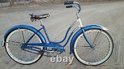 50s Vintage Original Chicago Schwinn Bicycle 26 New Departure Women American