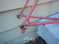 52cm Schwinn Super Sport Vintage Road Bike Frameset PINK Lugged Butted 52-cm