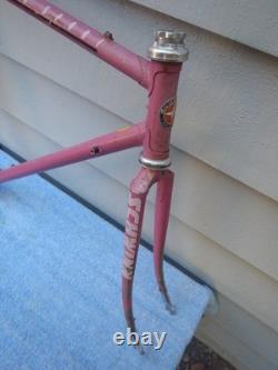 52cm Schwinn Super Sport Vintage Road Bike Frameset PINK Lugged Butted 52-cm