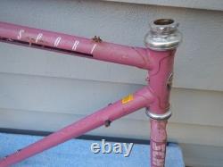 52cm Schwinn Super Sport Vintage Road Bike Frameset PINK Lugged Butted 52-cm