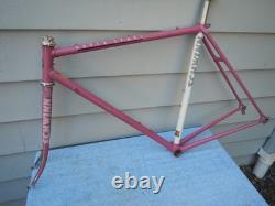 52cm Schwinn Super Sport Vintage Road Bike Frameset PINK Lugged Butted 52-cm