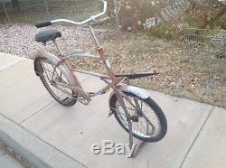 62 Schwinn Cycle Truck vintage bike with drop stand, stem, seat, cranks, fenders