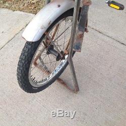 62 Schwinn Cycle Truck vintage bike with drop stand, stem, seat, cranks, fenders