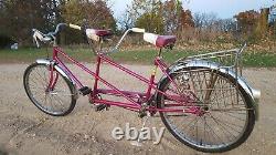 65 Original Chicago Schwinn Twinn Tandem Vintage Full Size Adult Cruiser Bicycle