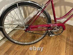 72 Schwinn 3 Speed Breeze Shiny Red, Great Decals, NICE! All OEM. 26 wheels