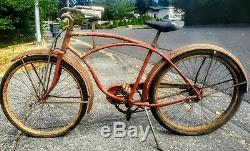 Antique BF Goodrich Ballon Tire 26 Cruiser Bicycle Bike Pre War 1940s Vintage