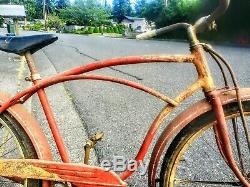 Antique BF Goodrich Ballon Tire 26 Cruiser Bicycle Bike Pre War 1940s Vintage