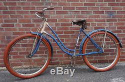 Antique Vintage 1930s Prewar Elgin Schwinn Admiral Balloon Tire Bicycle Frame