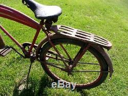 Antique, Vintage, Prewar, Schwinn, Dx, Tank Bicycle, Rare, Old, Ratrod, Baloon Bicycle