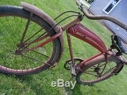 Antique, Vintage, Prewar, Schwinn, Dx, Tank Bicycle, Rare, Old, Ratrod, Baloon Bicycle