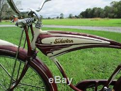 Antique vintage balloon tire schwinn B6 bicycle