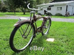 Antique vintage balloon tire schwinn B6 bicycle