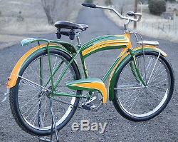 Beautiful 1940 Vintage Colson Flyer Cruiser Tank Bicycle Prewar Bike Schwinn QL