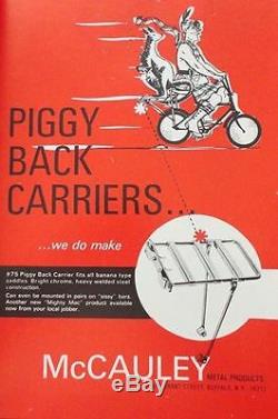 Bicycle Rear 6 Pack Rack-NOS-Mighty Mac-in pkg-Vintage Stingray Accy for Schwinn