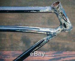 Black 1939 Prewar Schwinn DX Bicycle FRAME Vintage Klunker MTB Cruiser Tank Bike