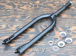 Black 26 Vintage Schwinn Cruiser Bike Tube FORK 1 Headset Rat Rod Tank Bicycle