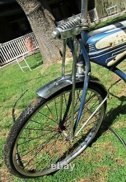 COOL VINTAGE 50S EARLY 60S SCHWINN SPEEDSTER CRUISER BIKE With SPRINGER FORK