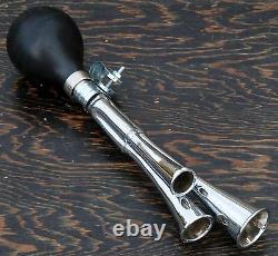 Chrome Triple Note Trumpet Bicycle HORN Vintage Schwinn Cruiser Bike Fixie Bell