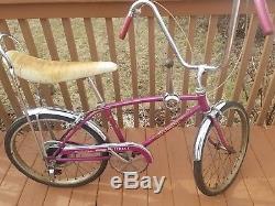 Classic Schwinn 1967sting ray fastback 5-speed Vintage bicycle collectible GC