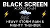 Fall Asleep Instantly In 3 Minutes With Heavy Storm Rain U0026 Mighty Thunder On Farmhouse At Night