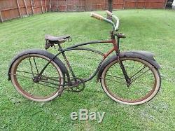 Fresh barn find rare vintage 1950s Schwinn black phantom rat ride rat /restore