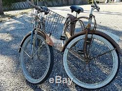 Goodrich bicycles antique vintage pair schwinn collectable bikes beach cruisers