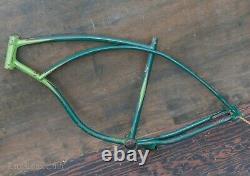 Green Schwinn B-6 AutoCycle Bike FRAME Vintage Phantom Tank Cruiser Bicycle B6