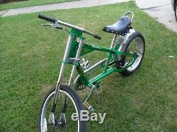 Green Schwinn Orange County Chopper 20 Stingray Bycycle In Very Good Condition