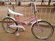 Hard To Find Vintage Pink Schwinn Fair Lady Stingray Bicycle