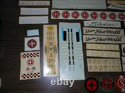 Huge Lot Vintage Schwinn Bicycle Decals Over 50