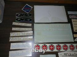 Huge Lot Vintage Schwinn Bicycle Decals Over 50