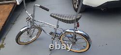 Incredible Banana Seat Vintage Bicycle, Chrome Beauty! Believe to Be Schwinn