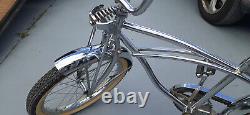 Incredible Banana Seat Vintage Bicycle, Chrome Beauty! Believe to Be Schwinn