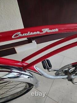 Incredible Vtg Schwinn Cruiser Four. Original Paint? Chrome Fenders? Must See