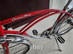 Incredible Vtg Schwinn Cruiser Four. Original Paint? Chrome Fenders? Must See