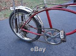 Look! 1960`s Schwinn Apple Krate True Barn Find Rat Rod Vintage Parts Bicycle