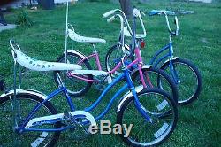 Lot of 3 Vintage Schwinn Stingray Fairlady Slik Chik Bicycles