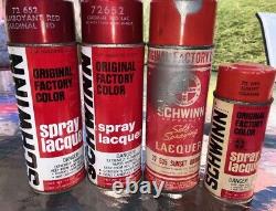 Lot of vintage SCHWINN SPRAY CAN PAINT & Misc